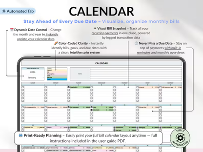 Family & Couple Annual Budget Planner
